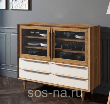 Буфет "Bruni white" низкий BR34WH