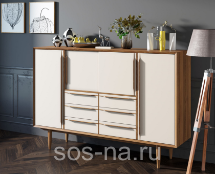 Большой комод "Bruni white" BR09WH