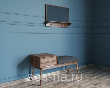 Лавка с зеркалом "Bruni"