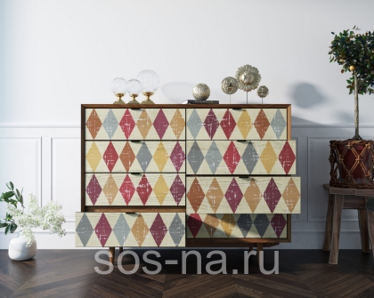 Комод "Bruni print" на восемь ящиков BR06P