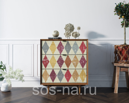 Комод "Bruni print" на три ящика BR07P