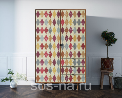 Шкаф "Bruni print" с ящиками BR27P