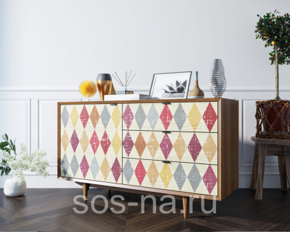 Комод "Bruni print" с ящиками и дверкой BR-02P