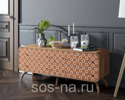 Комод "Ellipse print" c принтом 3 EL01