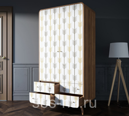 Шкаф "Ellipse Print" с ящиками принт