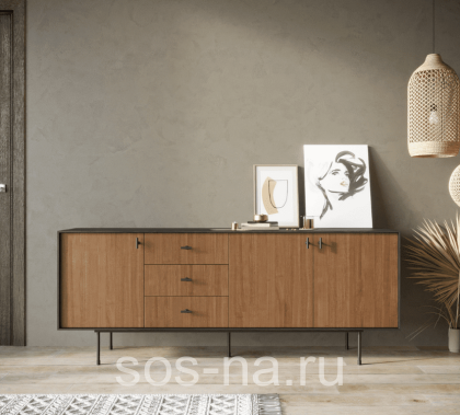 Комод с тремя дверками и тремя ящиками "Emerson" EM07