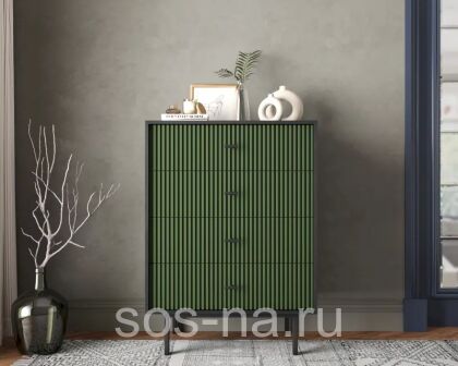 Комод вертикальный с четырьмя ящиками "Emerson" EM18