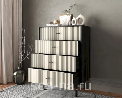 Комод вертикальный с четырьмя ящиками "Emerson" EM18
