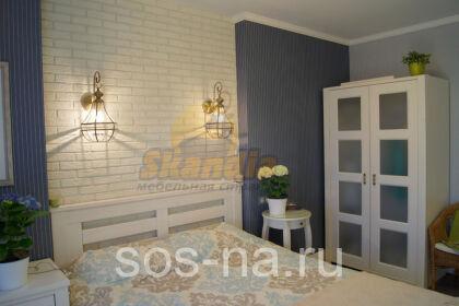 Шкаф "Ярви" 2-створчатый платяной со стеклом