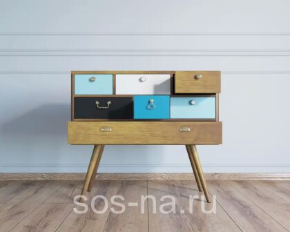 Комод на высоких ножках «Aquarelle» арт RE-53