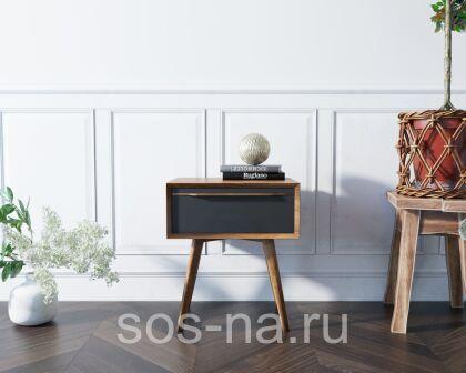 Тумба "Bruni Black" с ящиком