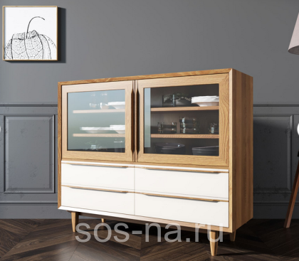 Буфет "Bruni white" низкий BR34WH