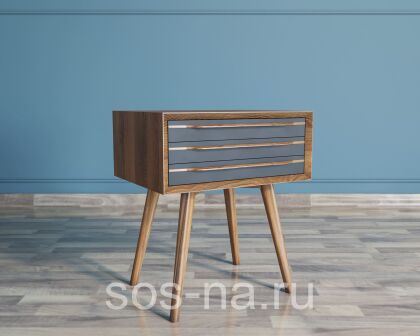 Тумба "Bruni Black" с тремя ящиками