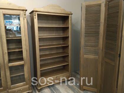 Шкаф-витрина Скандия открытый с 2 ящ высокий