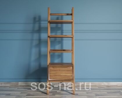 Узкий стеллаж "Bruni" с открытыми полками