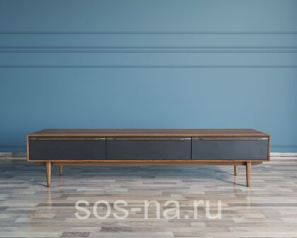 Консоль под TV "Bruni Black" с ящиками