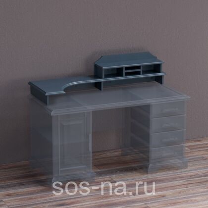 Конторка к 2-х тумбовому столу "Брусно"