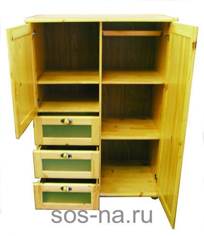 Комод 6064 стекл.ящ