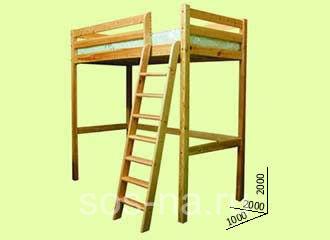 Кровать Чердак