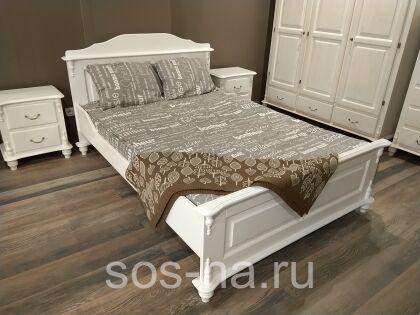 Кровать "Скандия" двойная (1600х2000) с низкой спинкой