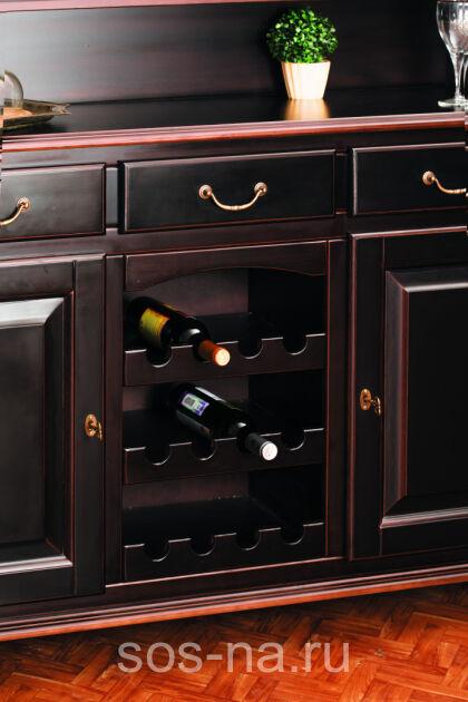 Тумба Скандия 2 дв 3 ящ с бутылочницей