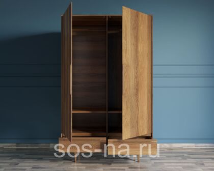 Шкаф двустворчатый "Bruni" с двумя ящиками