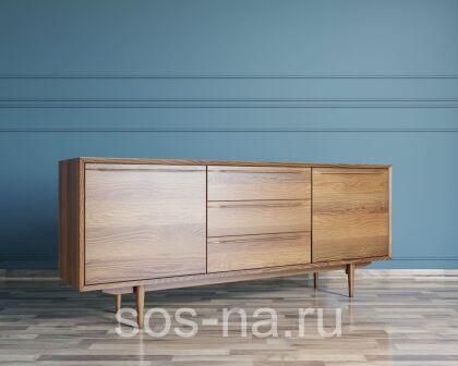 Комод "Bruni" с тремя ящиками и дверками