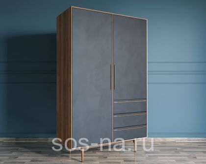 Шкаф "Bruni Black" с ящиками