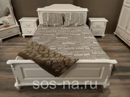 Кровать "Скандия" двойная (1600х2000) с низкой спинкой