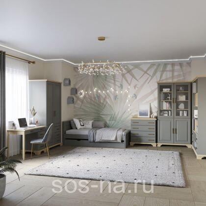 Шкаф 2-х ств. с ящ. Брусно