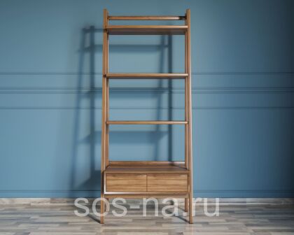 Узкий стеллаж "Bruni" с двумя ящиками