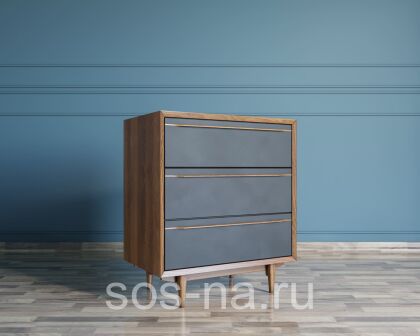 Комод "Bruni Black" на три ящика