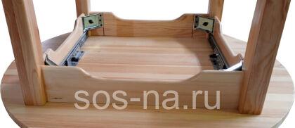 Стол круглый раздвижной Александр с царгой