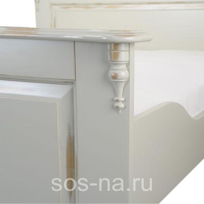 Кровать "Скандия" двойная (1600х2000) с низкой спинкой