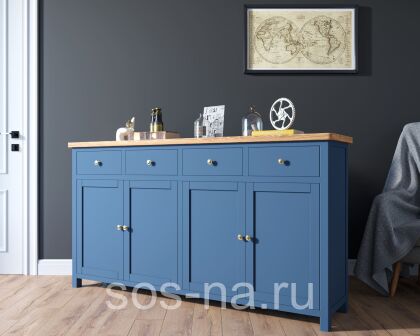 Комод "Jules Verne" 4 ящика 4 дверки арт JV37ETGB