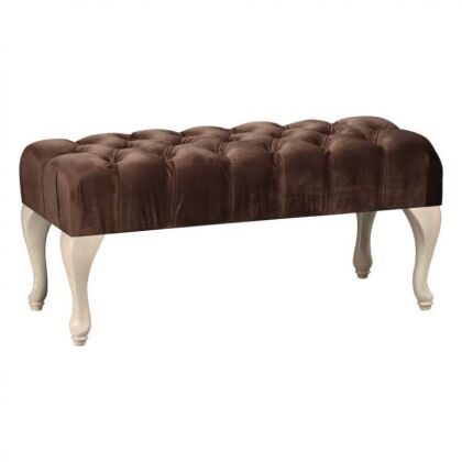 Банкетка "Дорсет" велюр коричневый