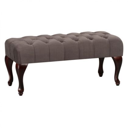 Банкетка "Дорсет" велюр серый