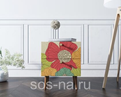 Тумбочка "Berber" с двумя ящиками BB03