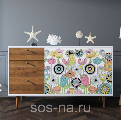 Комод "Berber" с двумя дверками и ящиками BB05