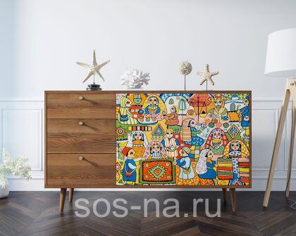 Комод "Berber" с двумя дверками и ящиками BB05