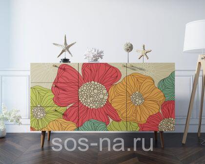 Комод "Berber" с двумя дверками и ящиками BB17