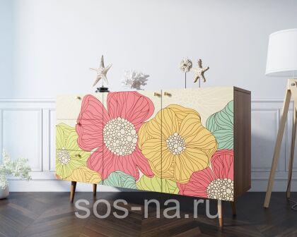 Комод "Berber" с двумя дверками и ящиками BB17