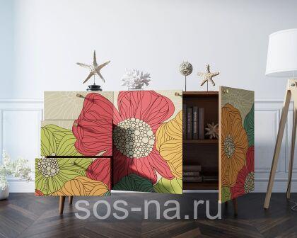 Комод "Berber" с двумя дверками и ящиками BB17