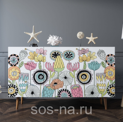 Комод "Berber" с двумя дверками и ящиками BB17