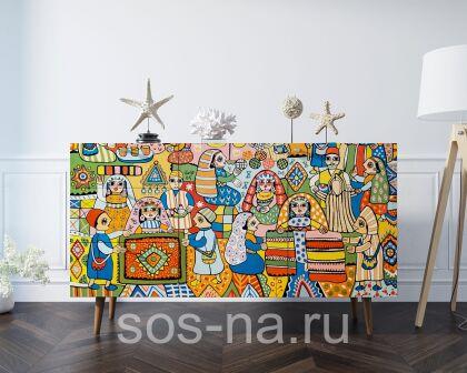 Комод "Berber" с двумя дверками и ящиками BB17