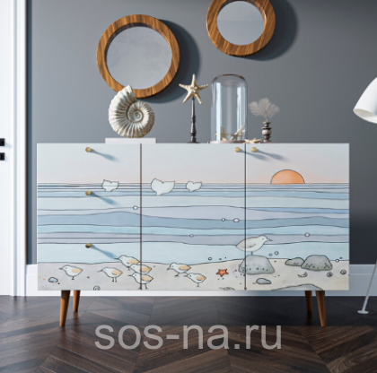 Комод "Berber" с двумя дверками и ящиками BB17