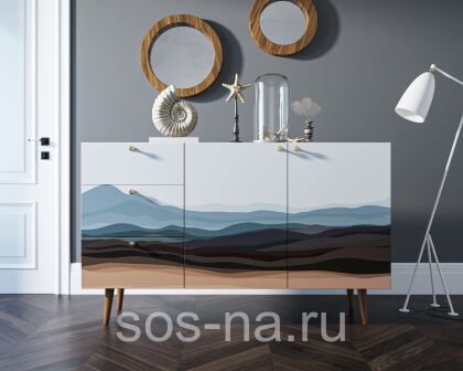 Комод "Berber" с двумя дверками и ящиками BB17