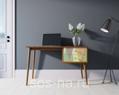 Стол рабочий "Berber" с одной тумбой BB20