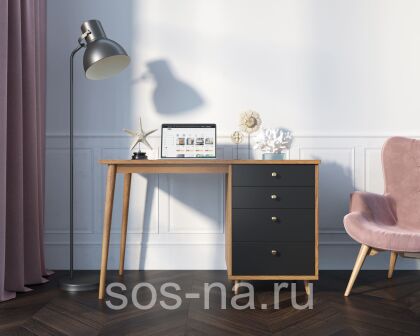 Стол рабочий "Berber" c одной тумбой BB31