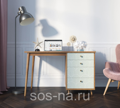 Стол рабочий "Berber" c одной тумбой BB31